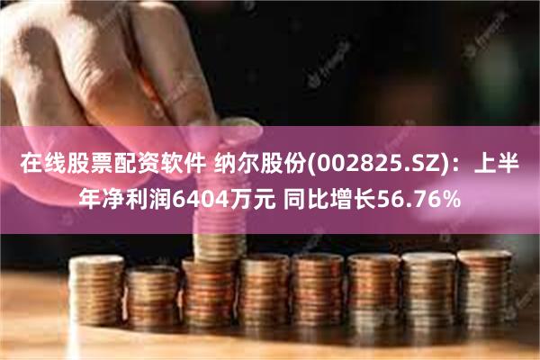 在线股票配资软件 纳尔股份(002825.SZ)：上半年净利润6404万元 同比增长56.76%
