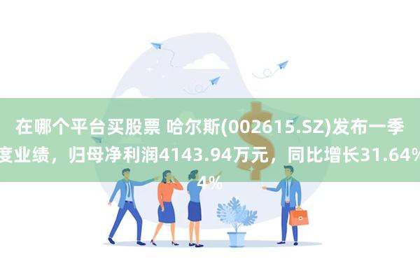在哪个平台买股票 哈尔斯(002615.SZ)发布一季度业绩，归母净利润4143.94万元，同比增长31.64%