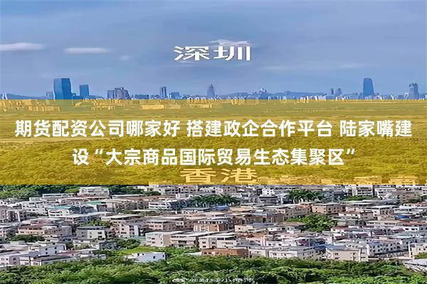 期货配资公司哪家好 搭建政企合作平台 陆家嘴建设“大宗商品国际贸易生态集聚区”