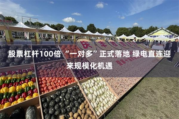 股票杠杆100倍 “一对多”正式落地 绿电直连迎来规模化机遇