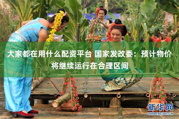 大家都在用什么配资平台 国家发改委：预计物价将继续运行在合理区间