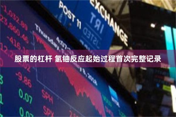 股票的杠杆 氢铀反应起始过程首次完整记录