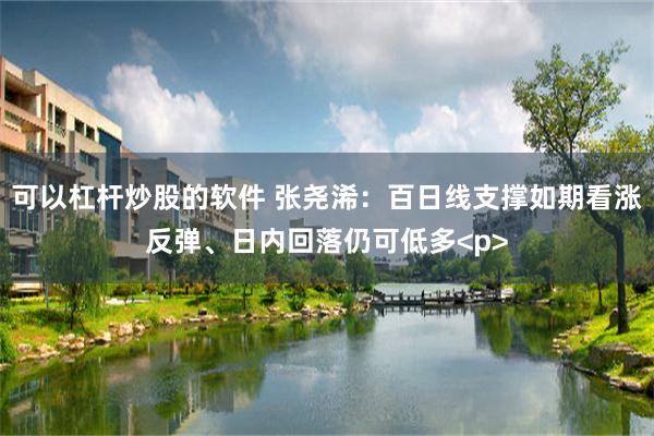 可以杠杆炒股的软件 张尧浠:百日线支撑如期看涨反弹、日内回落仍可低多<p>
