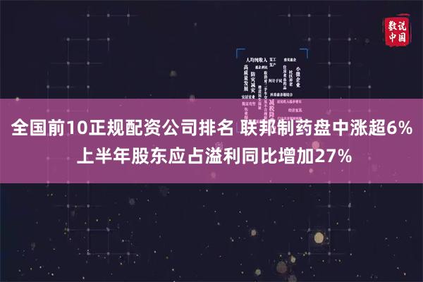 全国前10正规配资公司排名 联邦制药盘中涨超6% 上半年股东应占溢利同比增加27%