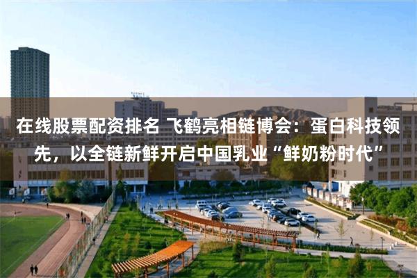 在线股票配资排名 飞鹤亮相链博会:蛋白科技领先,以全链新鲜开启中国乳业“鲜奶粉时代”