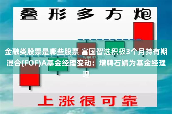 金融类股票是哪些股票 富国智选积极3个月持有期混合(FOF)A基金经理变动：增聘石婧为基金经理