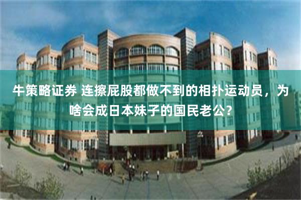 牛策略证券 连擦屁股都做不到的相扑运动员，为啥会成日本妹子的国民老公？