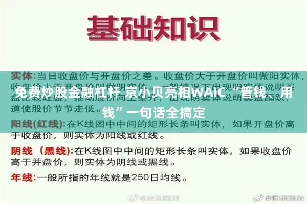 免费炒股金融杠杆 京小贝亮相WAIC “管钱、用钱”一句话全搞定
